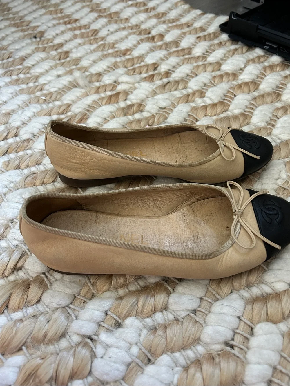 Chanel Ballet Flats Sz 36.5 - Picture 2 of 5
